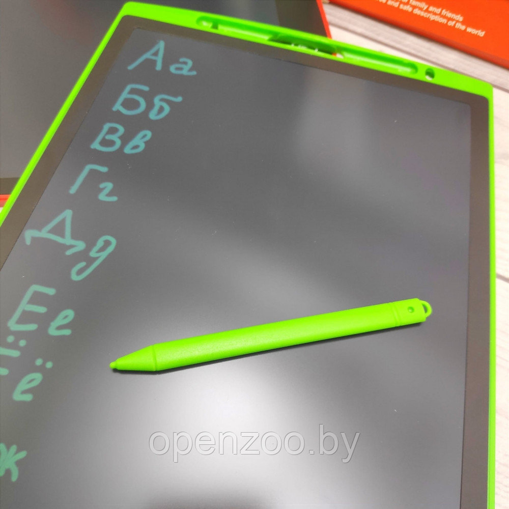 Графический планшет для рисования и заметок со стилусом LCD Panel Сolorful Writing Tables 12 Зеленый - фото 7 - id-p191981102