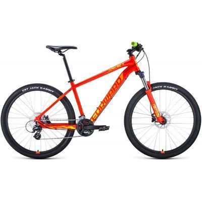 Горный велосипед (хардтейл) Велосипед FORWARD APACHE 27,5 X (27,5" 16 ск. рост 19") 2020-2021, красный - фото 1 - id-p192225539