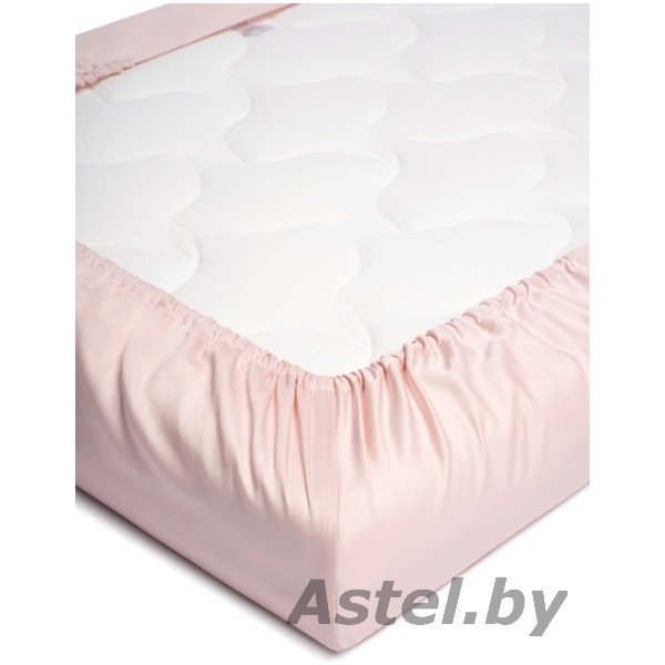 Простынь на резинке в кроватку 120х60 Perina Розовый ПР-120.7 - фото 2 - id-p112528943