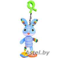 BIBA TOYS Игрушка-подвеска на прищепке Зайка Нуки, 36*12 см WF216