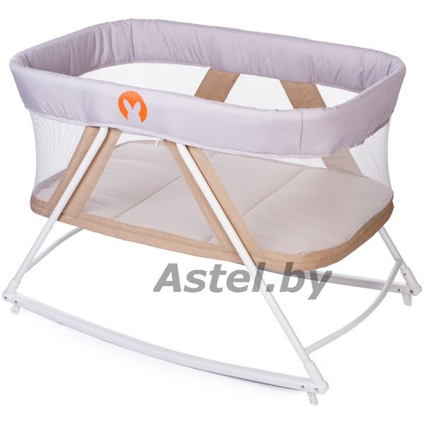 Колыбель BabyHit Rocking Crib (beige) бежевая (складная, манеж) - фото 1 - id-p192257050