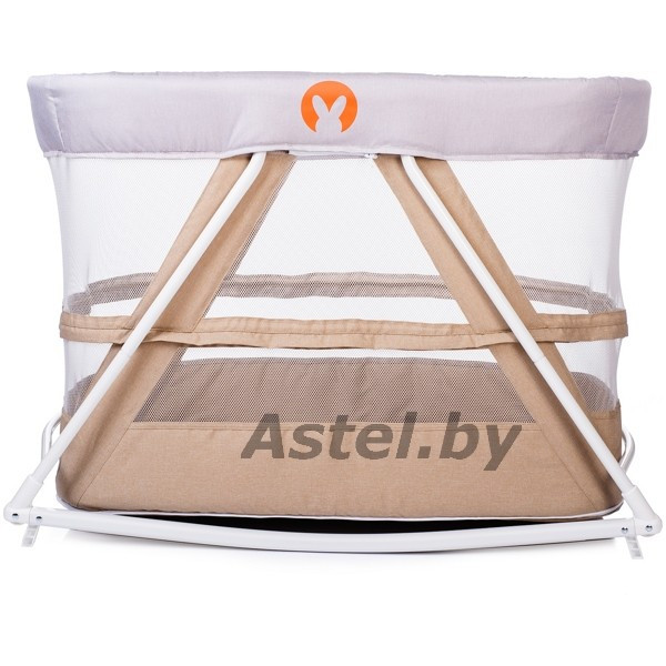 Колыбель BabyHit Rocking Crib (beige) бежевая (складная, манеж) - фото 3 - id-p192257050