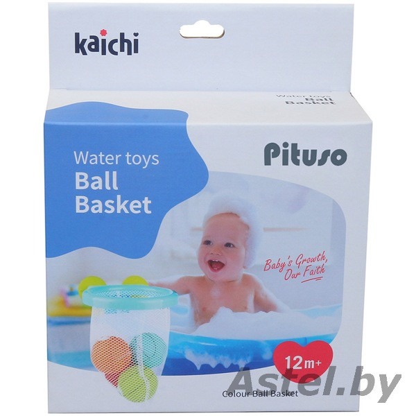 PITUSO Игрушка для ванной Корзина с мячиками K999-205B - фото 2 - id-p192256158