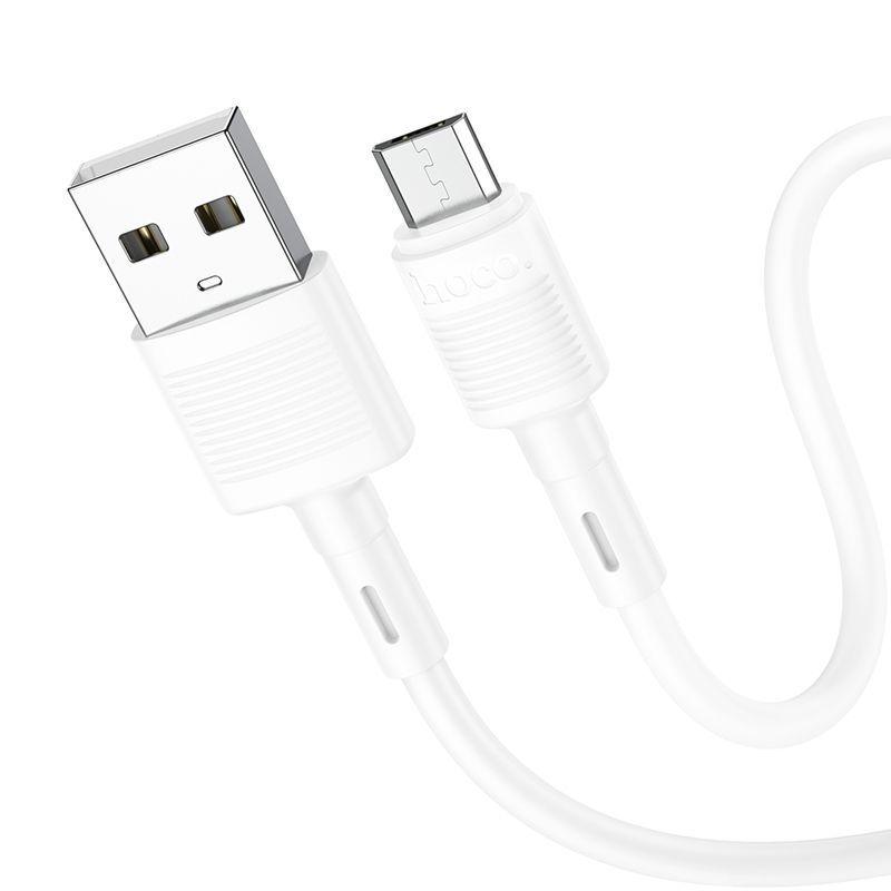 Кабель Micro USB HOCO X83 1м, 2,4А белый