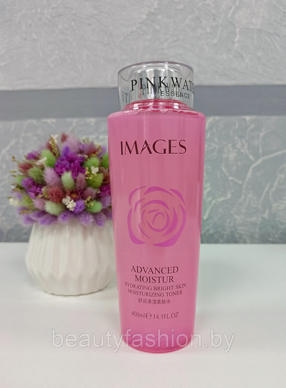 Тонер с экстрактами розы и миндаля Advanced Moistur Hydrating Bright Skin Moisturizing Toner, 400мл IMAGES - фото 3 - id-p167596680