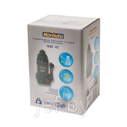 Домкрат бутылочный с двумя штоками 2т FORSAGE F-TF0202(BR)(Euro), фото 2