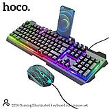 Набор игровой клавиатура+мышь Hoco DI16 с подсветкой, цвет: черный   NEW!!!, фото 2