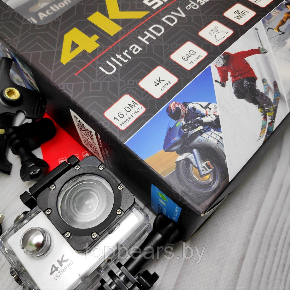 Экшн камера 4К Ultra HD Sports (4K WiFi Action Camera). Качество А Черный - фото 6 - id-p156549716