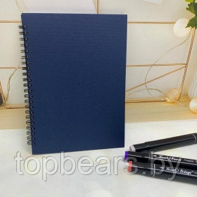 Скетчбук А5, 40 листов блокнот Sketchbook с плотными белыми листами для рисования (белая бумага, спираль) - фото 1 - id-p190326185