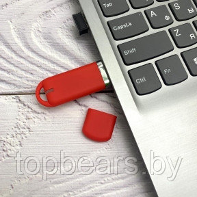 USB накопитель (флешка) Shape с покрытием софт тач, 16 Гб Красная - фото 1 - id-p181951387