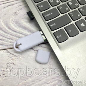 USB накопитель (флешка) Shape с покрытием софт тач, 16 Гб Белая - фото 1 - id-p181951391