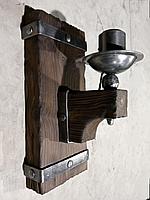 Светильник-бра из натурального дерева "Банный Люкс №18"