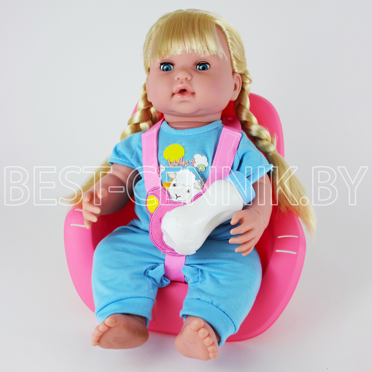 Интерактивная кукла в автокресле с аксессуарами - фото 3 - id-p191964634
