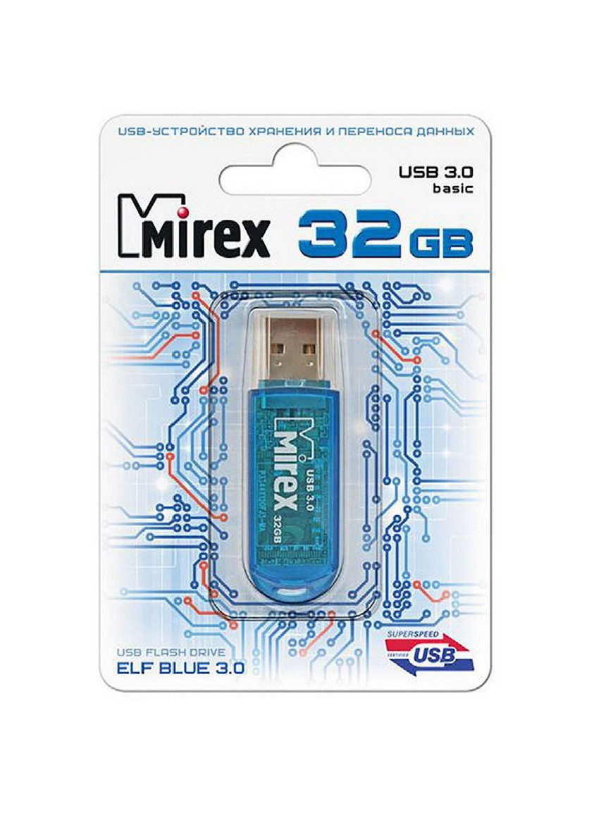 USB флэш-накопитель Mirex BLUE ELF 32 Гб (ecopack)