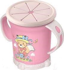 Чашка детская Пластишка Для сухих завтраков 270 мл розовый - фото 2 - id-p192286700