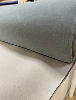 Потолочная ткань велюр на поролоне 3мм / ламинирование нижнего слоя сетка / темно-серый / Турция