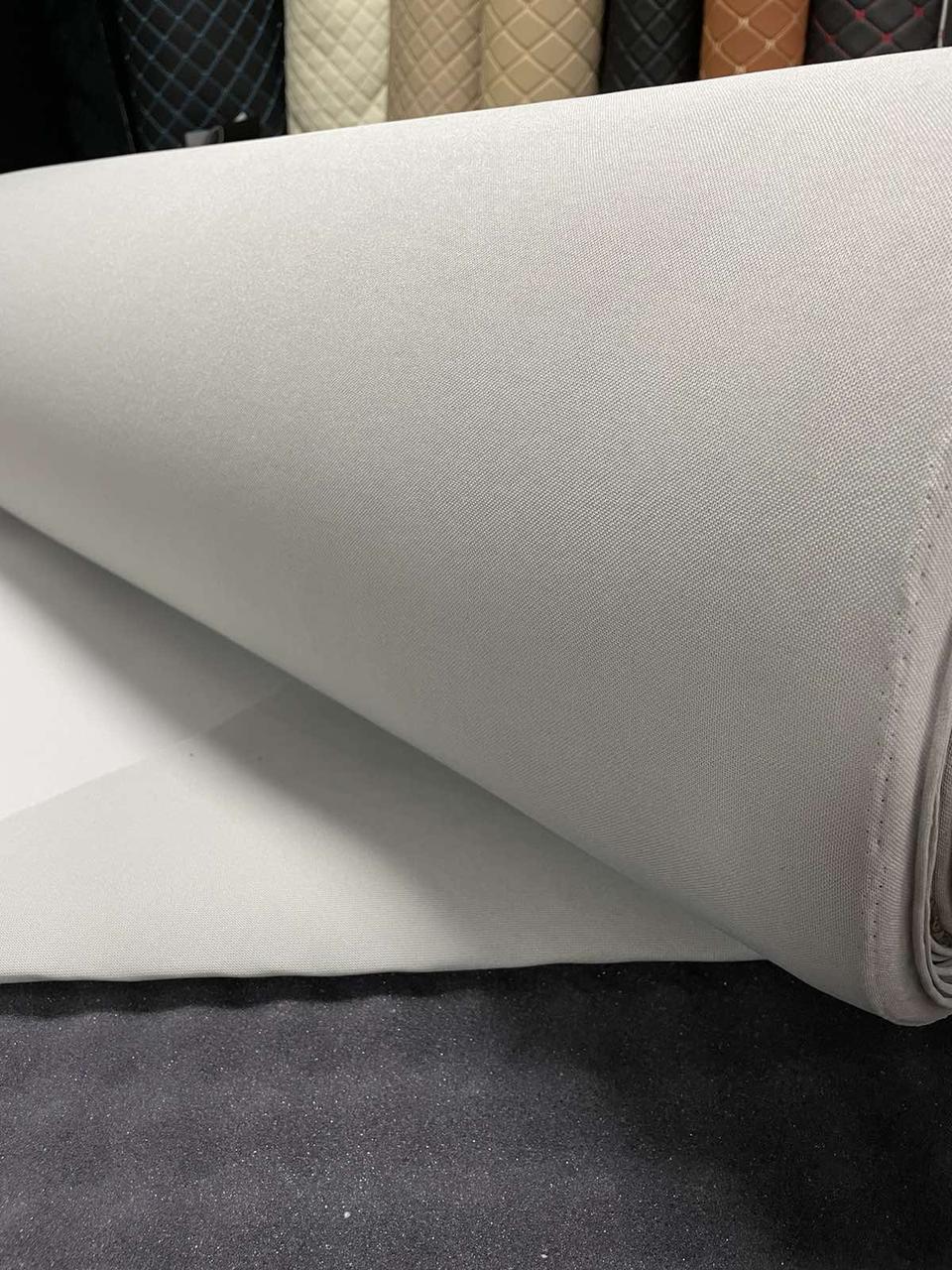 Потолочная ткань сетка (Premium) на поролоне 3мм / ламинирование нижнего слоя сетка / светло-серая / Турция - фото 1 - id-p150854054