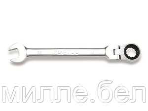 Ключ комбинированный 18мм с поворотной трещоткой TOPTUL