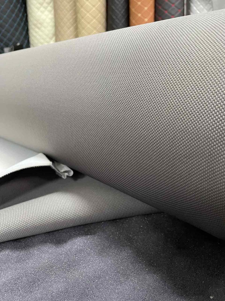 Потолочная ткань сетка (Premium) на поролоне 3 мм. / ламинирование нижнего слоя сетка / темно-серая / Германия - фото 1 - id-p150858870