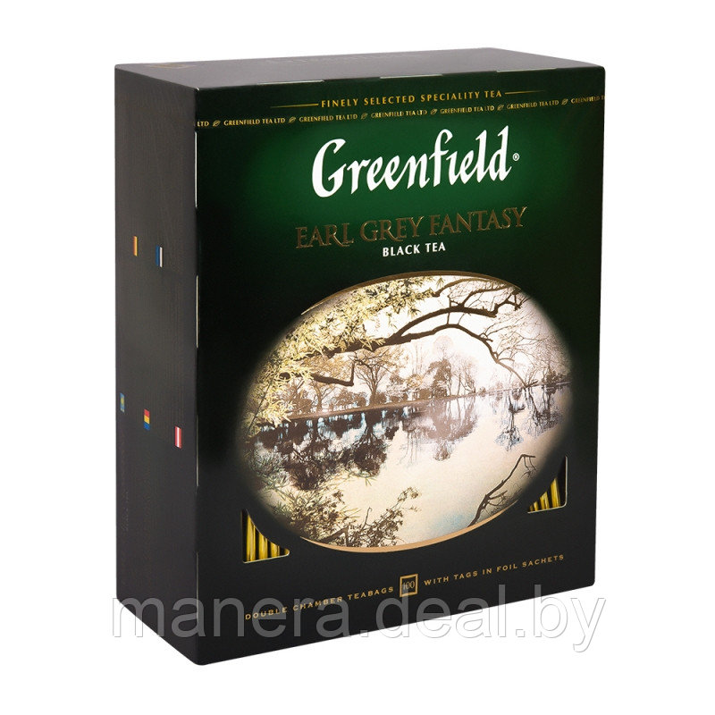 Чай "Greenfield" Earl Grey Fantasy с ароматом бергамота 100 шт.