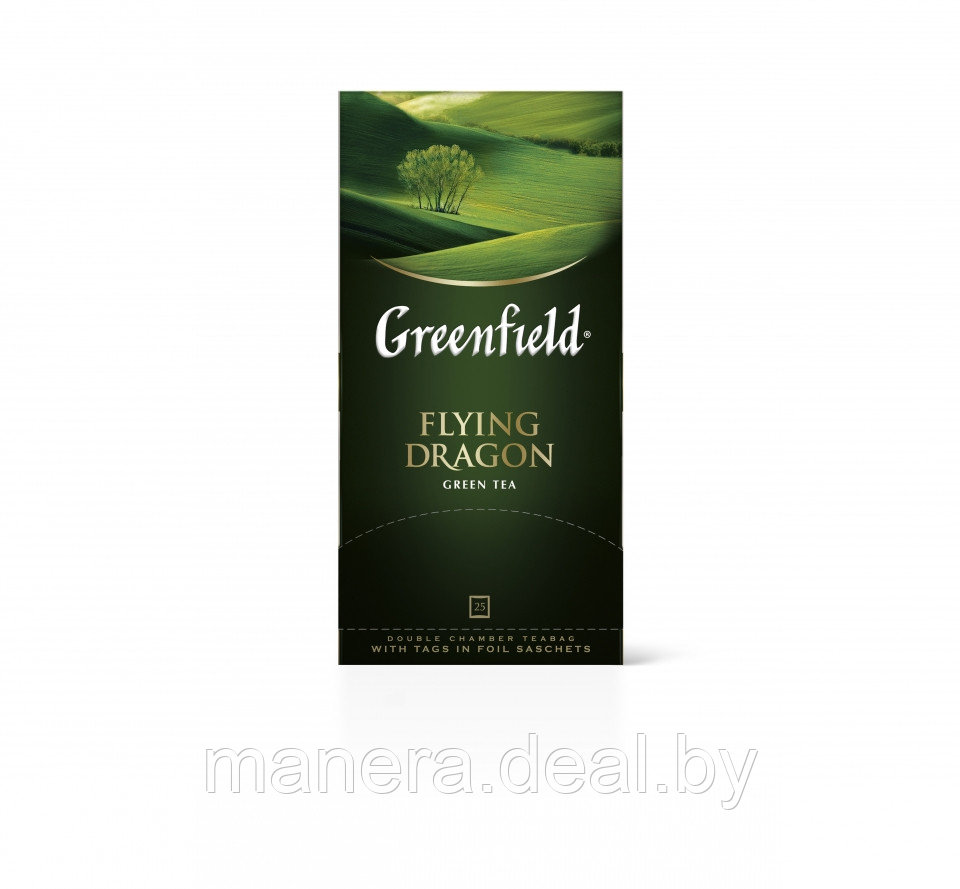 Чай зеленый пакетированный "Greenfield" Флаинг Драгон 25 шт