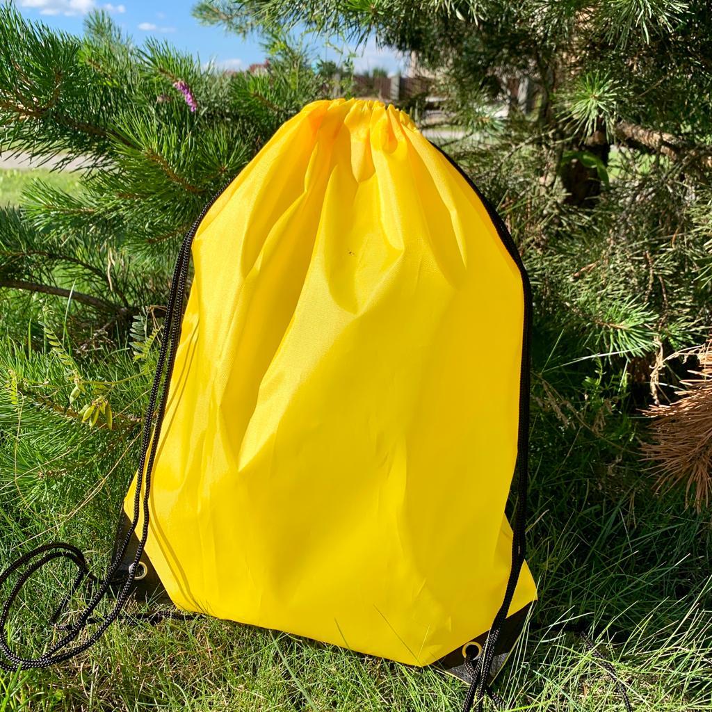 Рюкзак - мешок “Tip” для спортивной и сменной обуви / Компактный, сверхлегкий, усиленный Желтый