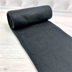 Плед на кровать Флисовый — мягкий и теплый, 130х150 см Черный