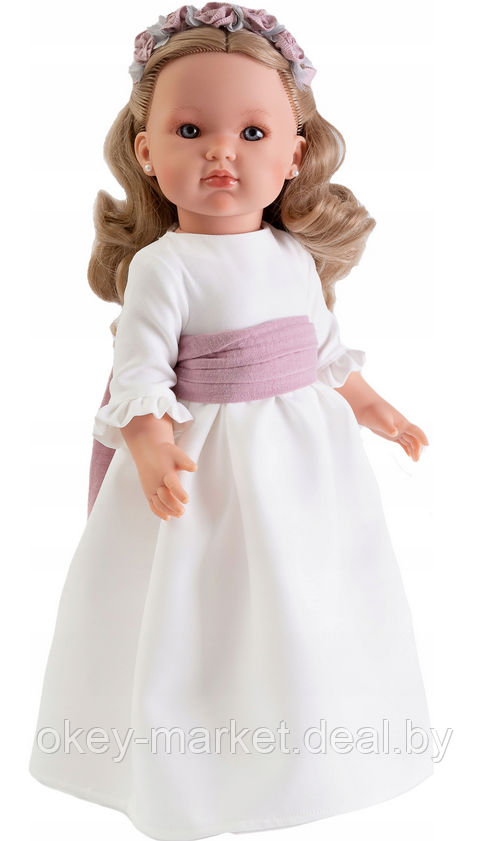 Кукла Antonio Juan Белла в белом платье, 45 см - фото 1 - id-p192330756