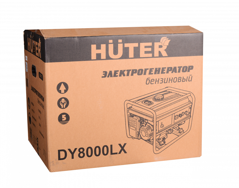 Генератор бензиновый Huter DY8000LX с электростартером - фото 8 - id-p192327061