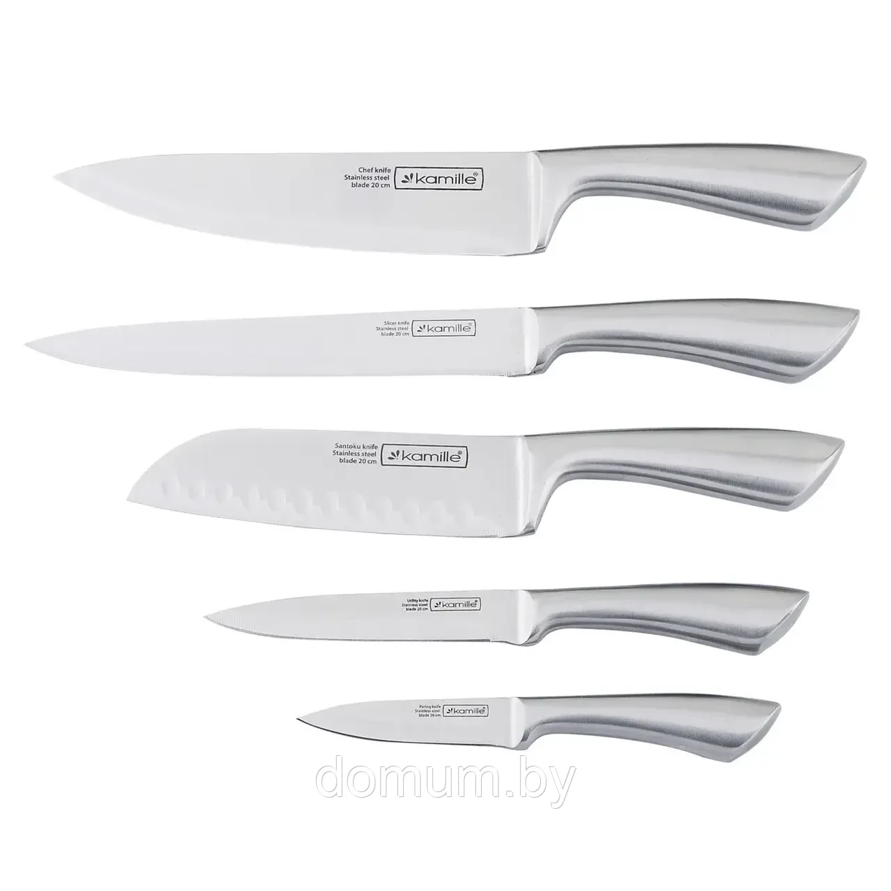 Набор ножей Kamille 6 предметов из нержавеющей стали KM-5131 - фото 2 - id-p192336149