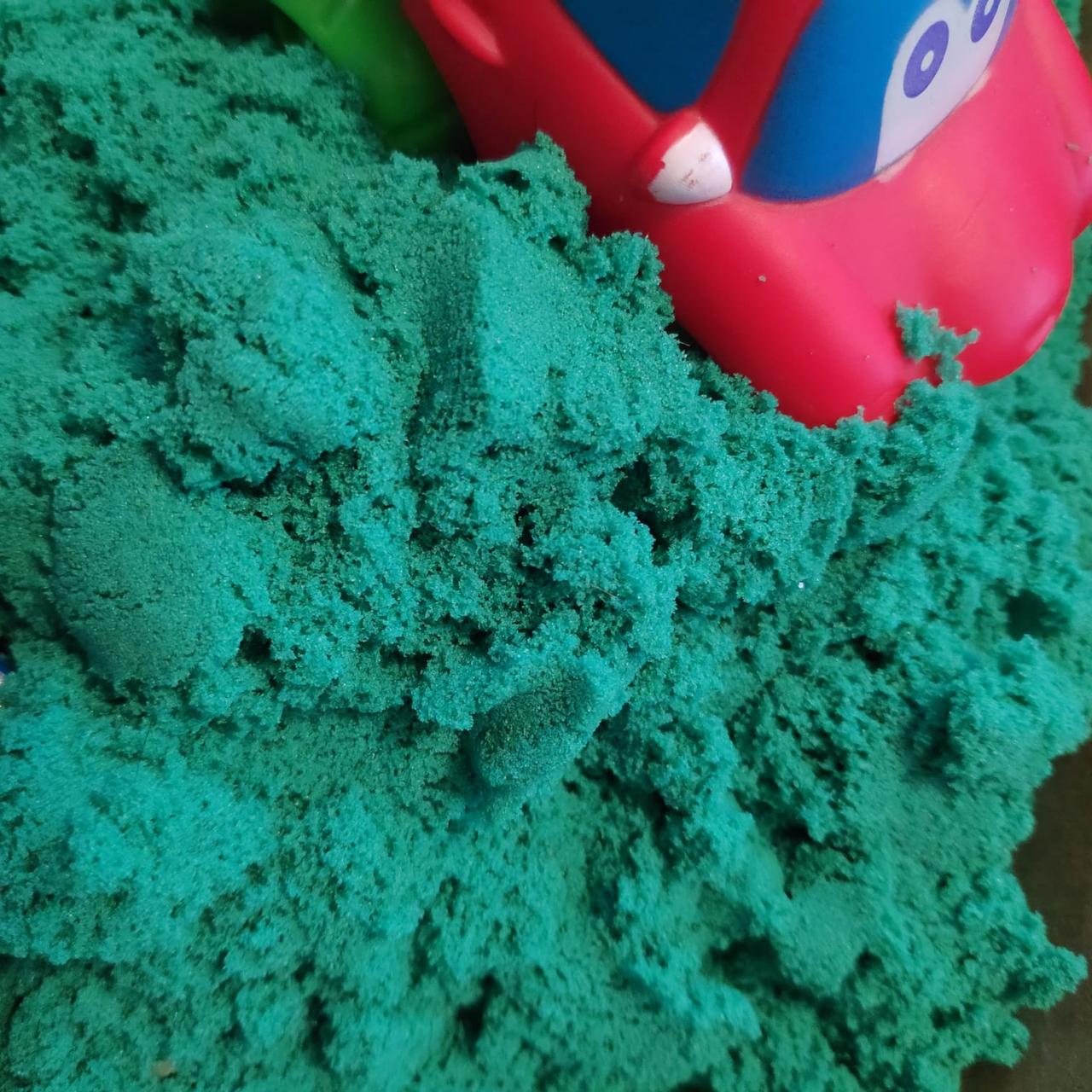 Набор для творчества GENIO KIDS Умный песок (живой кинетический песок), 1000g Зелёный