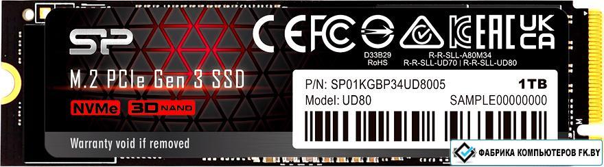 SSD Silicon-Power UD80 1TB SP01KGBP34UD8005 - фото 1 - id-p192318884