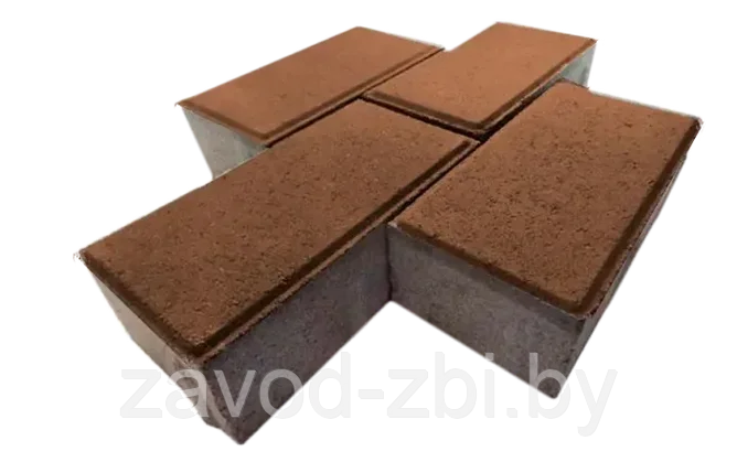 Плитка тротуарная П20.10.6-Цк-а В25 (коричневый), фото 2