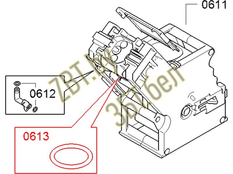 Прокладка (уплотнитель) O-Ring заварочного блока для кофемашины Bosch 00625379 - фото 5 - id-p35828639