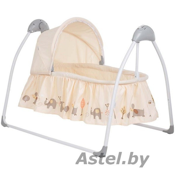 Электрокачели колыбель Pituso Camellia Зоопарк (бежевый) Beige Zoo SG239 - фото 1 - id-p192342410