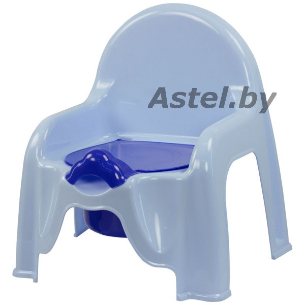 Детский горшок-стульчик Альтернатива 1326 голубой - фото 1 - id-p192341534