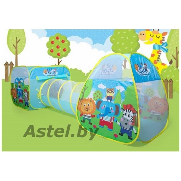 Детский игровой домик с туннелем Друзья Слона - фото 1 - id-p192341650