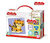 Пазлы макси ЗИГЗАГ Зверята BABY TOYS (18 эл)