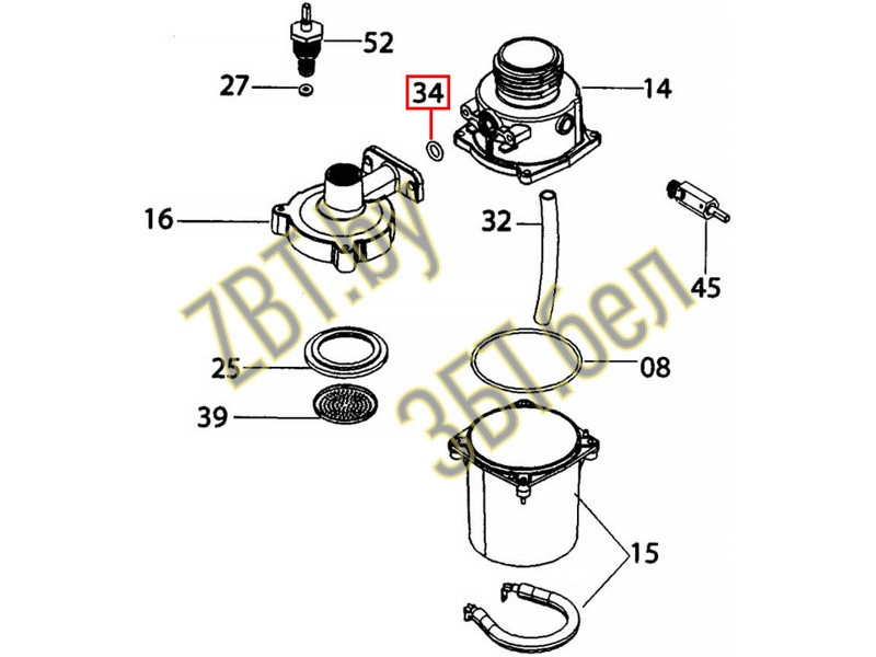 Прокладка (уплотнитель, резинка) O-Ring для кофеварки DeLonghi 537177 - фото 4 - id-p150760025