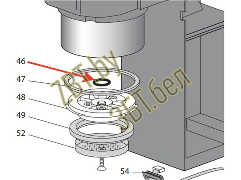 Прокладка (уплотнитель, резинка) O-Ring для кофеварки DeLonghi 537177 - фото 5 - id-p150760025