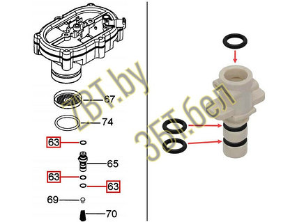 Уплотнительное кольцо для кофемашины DeLonghi 5313217751, фото 2