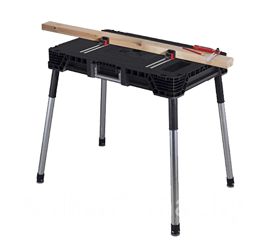 Верстак складной Keter JobMade Portable Table, черный/серый, фото 1
