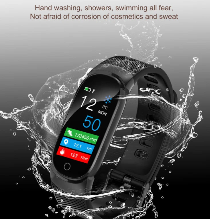 Смарт-браслет Smart Bracelet Unleach Your Run QW16 (синий) - фото 5 - id-p192349645