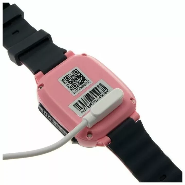Детские март часы Prolike PLSW15PN / цветной дисплей 1.44" / 400 мАч (розовый с чёрным) - фото 4 - id-p192349646