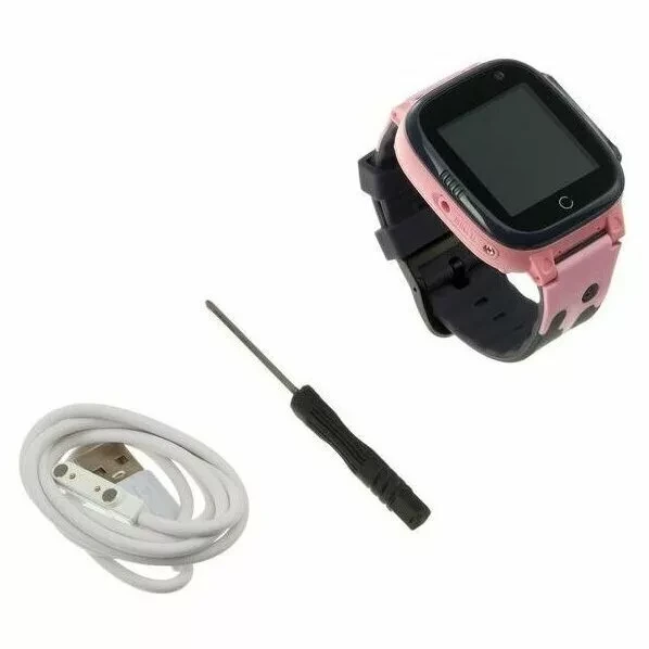 Детские март часы Prolike PLSW15PN / цветной дисплей 1.44" / 400 мАч (розовый с чёрным) - фото 5 - id-p192349646