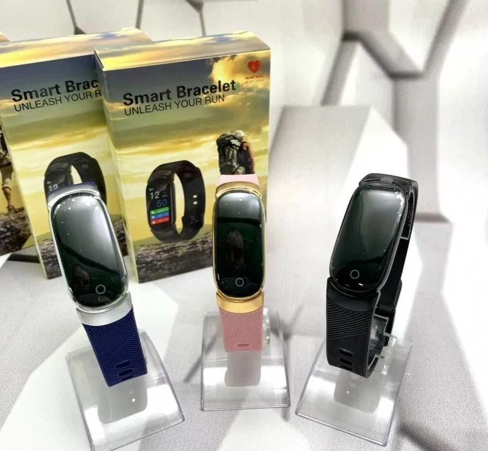 Смарт-браслет Smart Bracelet Unleach Your Run QW16 с функцией измерения артериального давления (чёрный) - фото 3 - id-p192349647
