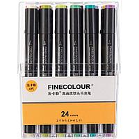 Набор маркеров Finecolour Brush Mini Marker, 24 штуки (основные цвета)