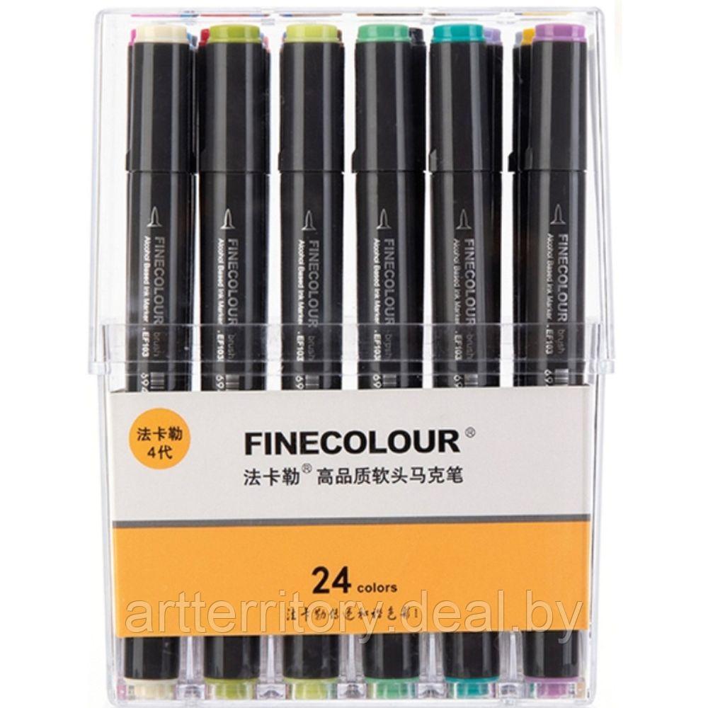 Набор маркеров Finecolour Brush Mini Marker, 24 штуки (основные цвета) - фото 1 - id-p192358244