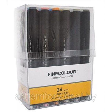Набор маркеров Finecolour Brush Mini Marker, 24 штуки (основные цвета) - фото 2 - id-p192358244