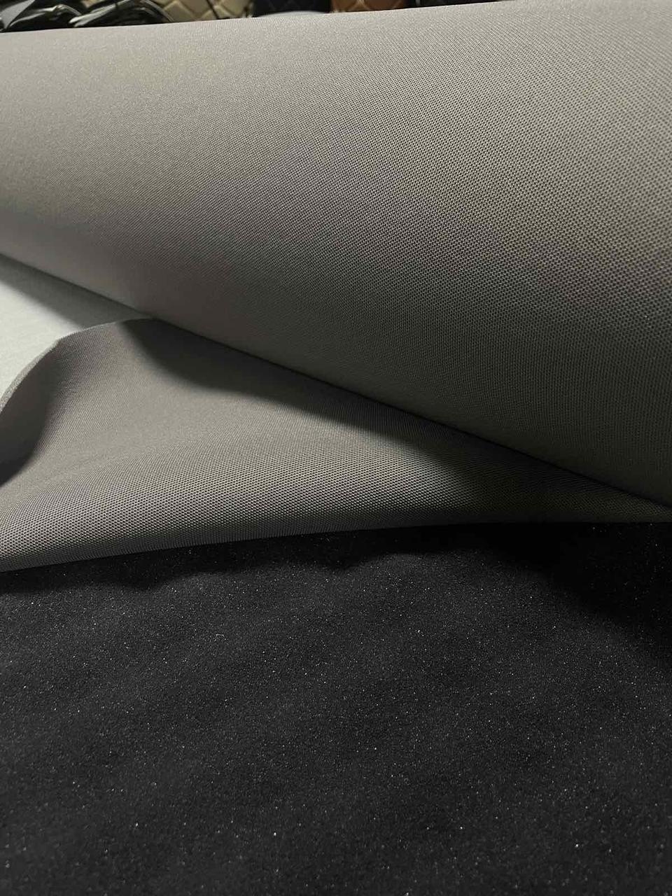 Потолочная ткань сетка (Premium) на поролоне 3мм / ламинирование нижнего слоя сетка / темно-серая / Турция - фото 1 - id-p81128830